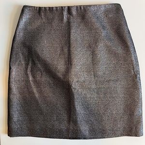 New MSGM Skirt Black Silver IT40 NWT